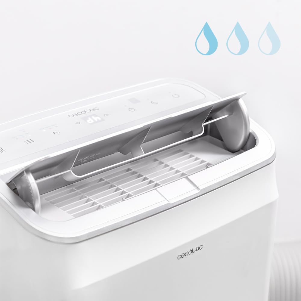 Cecotec Aire Acondicionado Portátil con Mando a Distancia, Wifi y Bomba de Calor ForceClima 12800 Soundless Heating Connected. 12000 BTU, Pantalla LED, 5 Modos, Cobertura 26-28m2