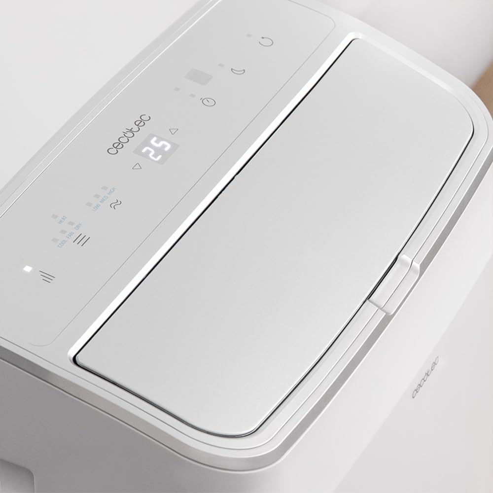 Cecotec Aire Acondicionado Portátil con Mando a Distancia, Wifi y Bomba de Calor ForceClima 12800 Soundless Heating Connected. 12000 BTU, Pantalla LED, 5 Modos, Cobertura 26-28m2
