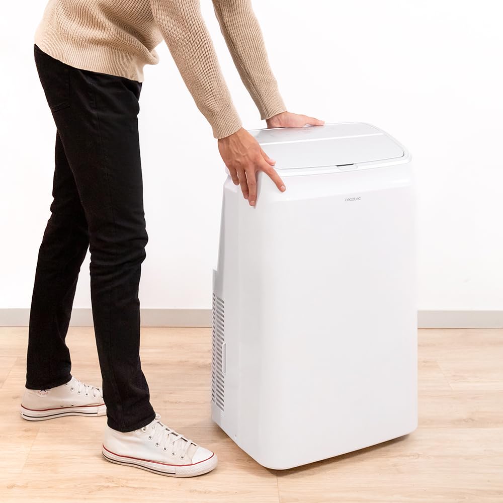 Cecotec Aire Acondicionado Portátil con Mando a Distancia, Wifi y Bomba de Calor ForceClima 12800 Soundless Heating Connected. 12000 BTU, Pantalla LED, 5 Modos, Cobertura 26-28m2